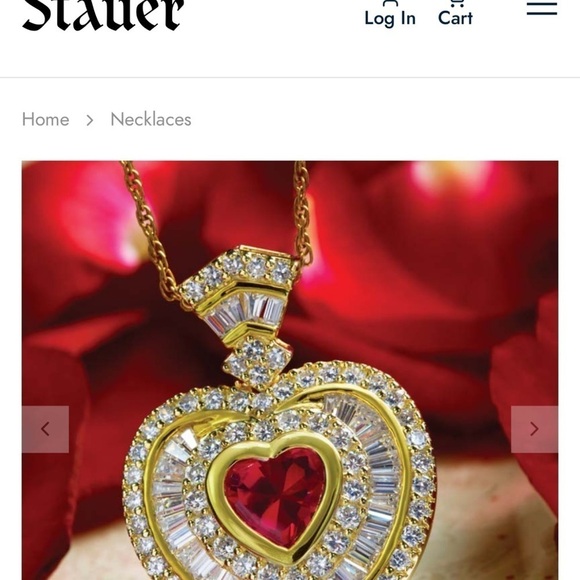 Stauer Cupid heart pendant & chain. Stunning - Picture 11 of 11